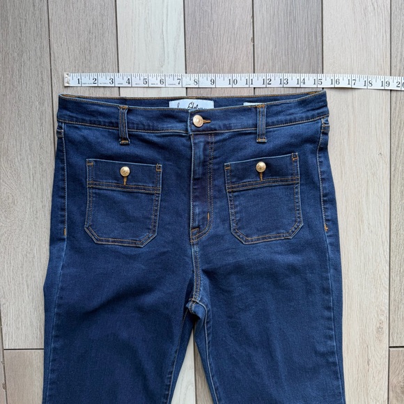 Sam Edelman Dark Blue Flare Jeans - Picture 2 of 10